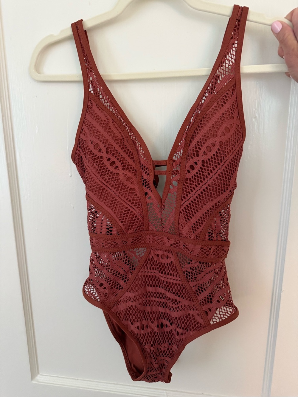 Becca by Rebecca Virtue Color Play Ladder Lunge XS one piece. NEVER WORN
